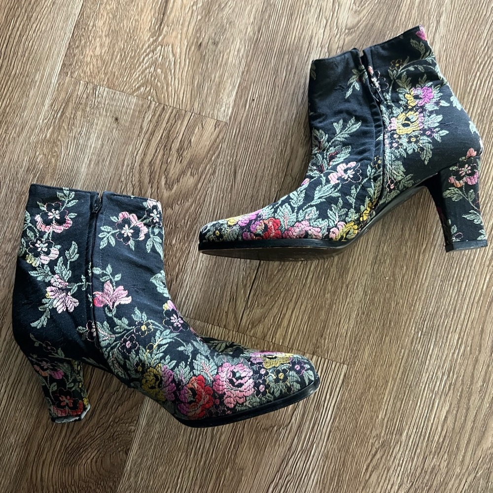 Mario Valentino Floral Boots